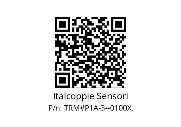   Italcoppie Sensori TRM#P1A-3--0100X,