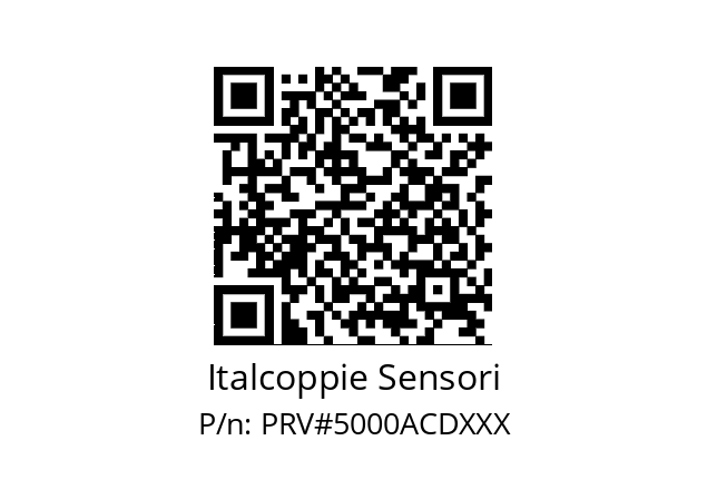   Italcoppie Sensori PRV#5000ACDXXX