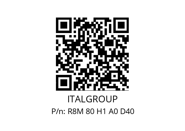   ITALGROUP R8M 80 H1 A0 D40