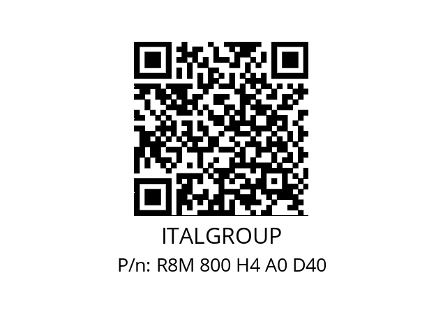   ITALGROUP R8M 800 H4 A0 D40