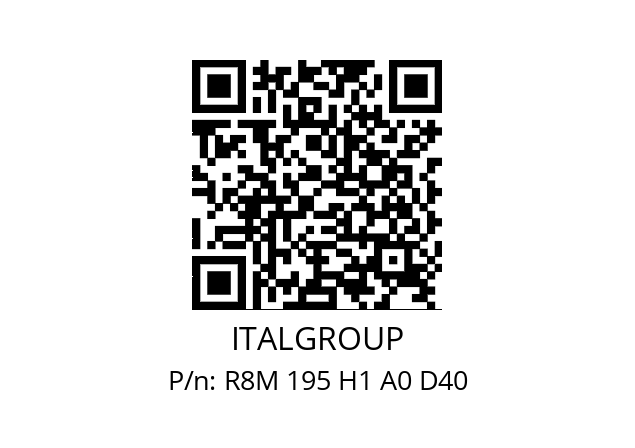   ITALGROUP R8M 195 H1 A0 D40