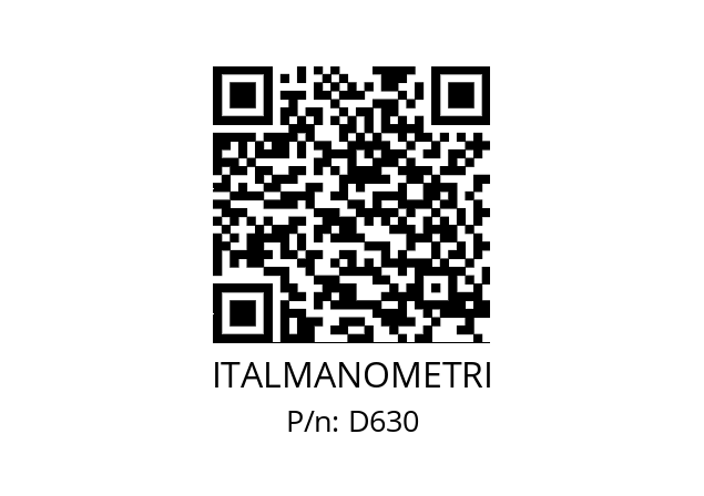   ITALMANOMETRI D630