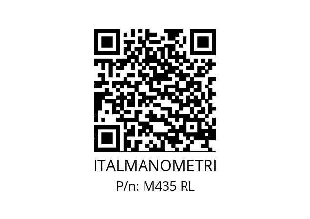   ITALMANOMETRI М435 RL