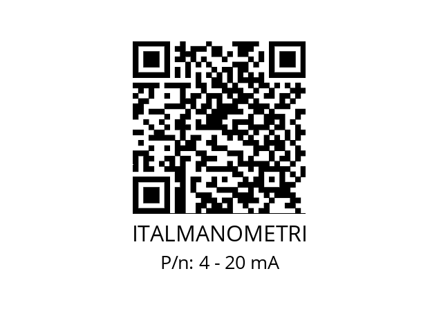   ITALMANOMETRI 4 - 20 mA