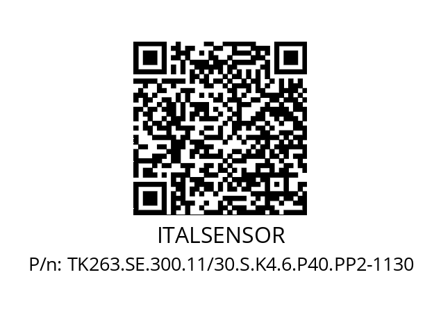   ITALSENSOR TK263.SE.300.11/30.S.K4.6.P40.PP2-1130