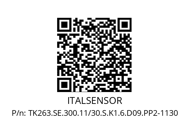   ITALSENSOR TK263.SE.300.11/30.S.K1.6.D09.PP2-1130