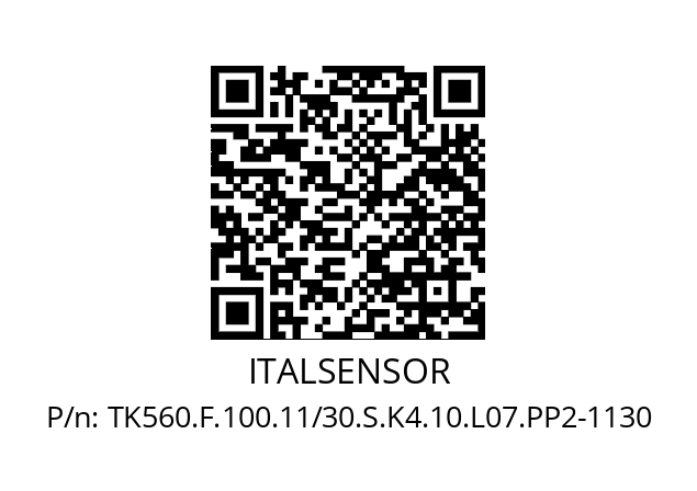   ITALSENSOR TK560.F.100.11/30.S.K4.10.L07.PP2-1130