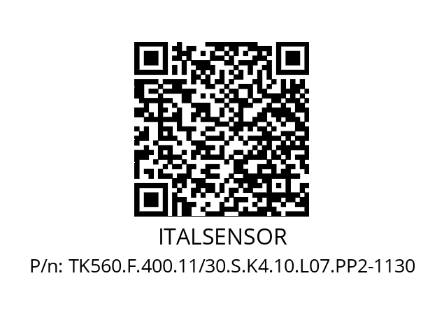   ITALSENSOR TK560.F.400.11/30.S.K4.10.L07.PP2-1130