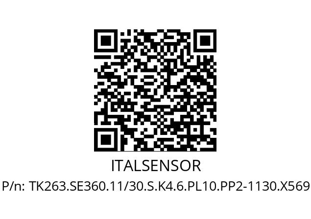   ITALSENSOR TK263.SE360.11/30.S.K4.6.PL10.PP2-1130.X569