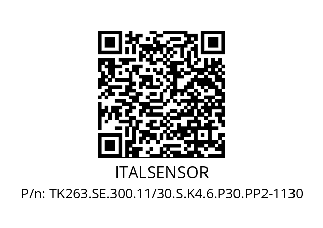   ITALSENSOR TK263.SE.300.11/30.S.K4.6.P30.PP2-1130