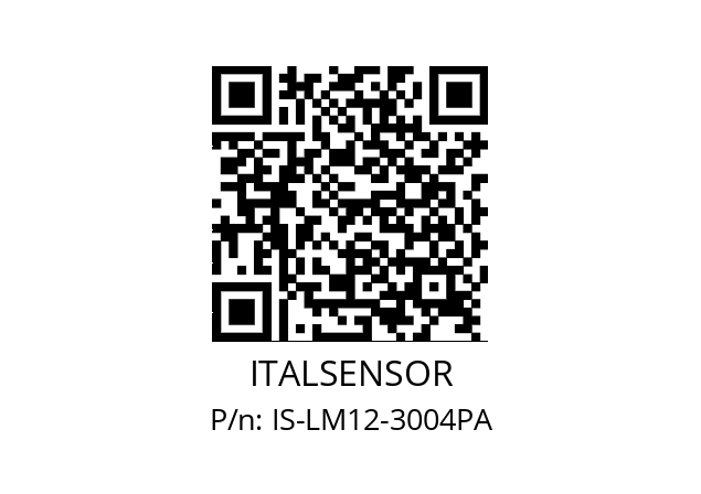   ITALSENSOR IS-LM12-3004PA