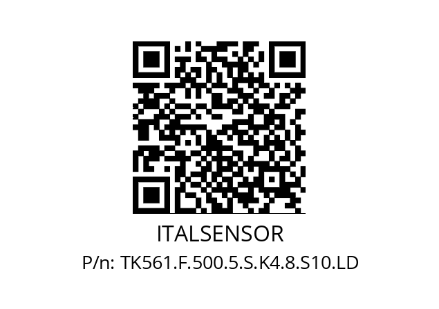   ITALSENSOR TK561.F.500.5.S.K4.8.S10.LD