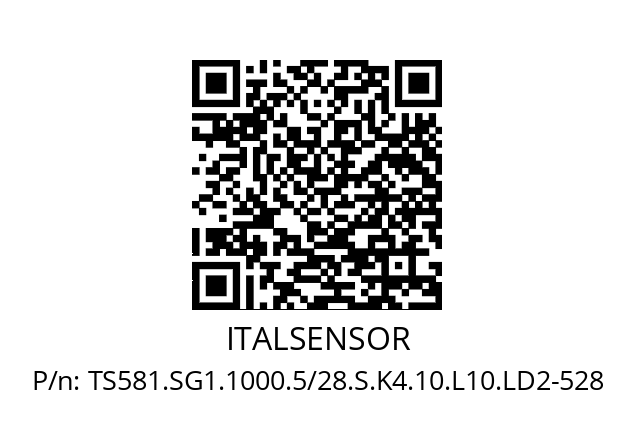   ITALSENSOR TS581.SG1.1000.5/28.S.K4.10.L10.LD2-528