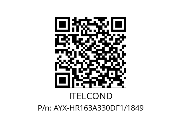   ITELCOND AYX-HR163A330DF1/1849