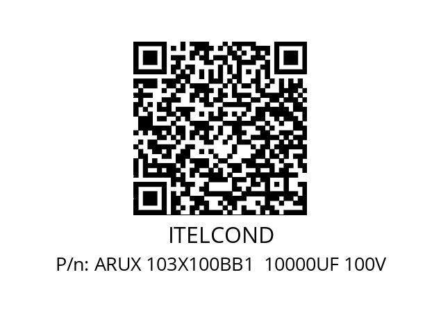   ITELCOND ARUX 103X100BB1  10000UF 100V