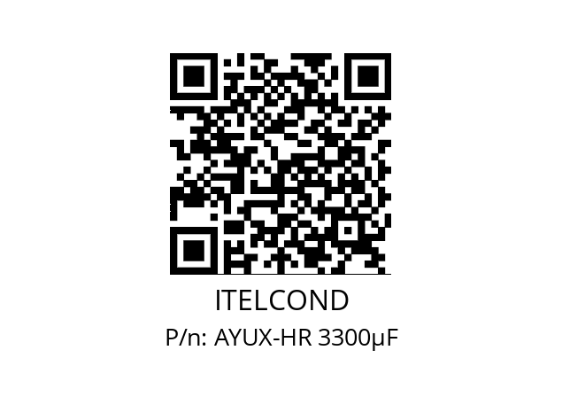   ITELCOND AYUX-HR 3300µF