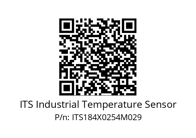   ITS Industrial Temperature Sensor ITS184X0254M029