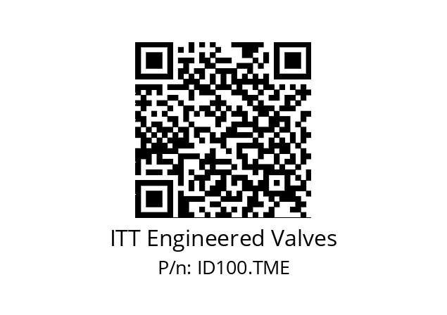   ITT Engineered Valves ID100.TME