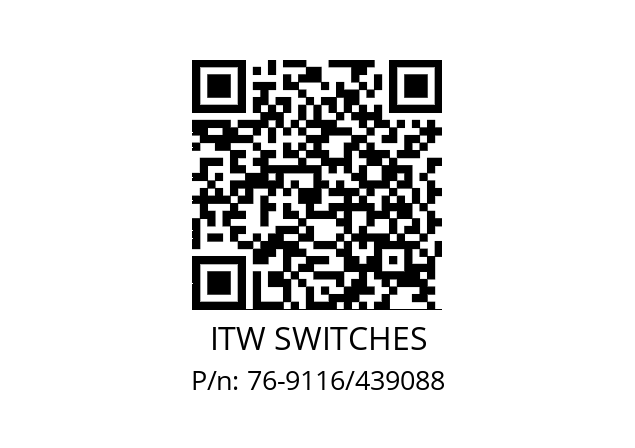   ITW SWITCHES 76-9116/439088