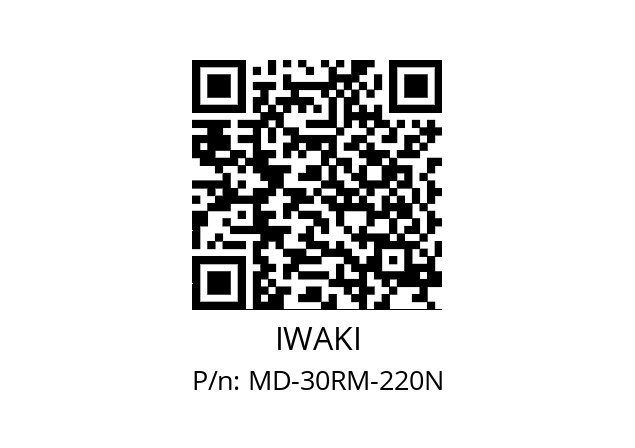   IWAKI MD-30RM-220N