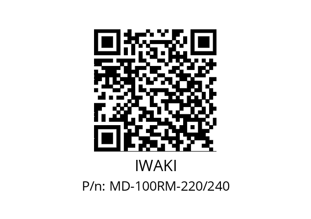   IWAKI MD-100RM-220/240