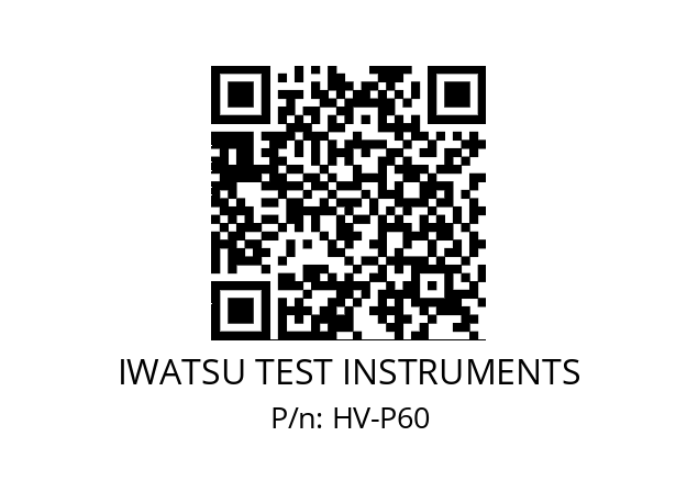   IWATSU TEST INSTRUMENTS HV-P60