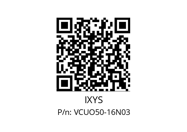   IXYS VCUO50-16N03