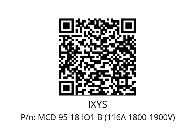   IXYS MCD 95-18 IO1 B (116A 1800-1900V)