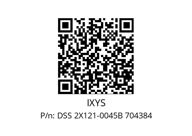   IXYS DSS 2X121-0045B 704384