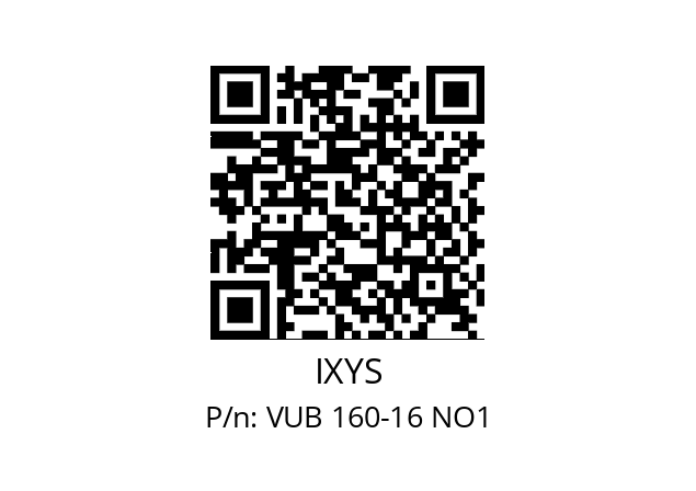   IXYS VUB 160-16 NO1