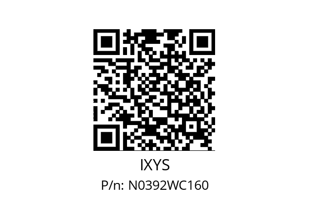   IXYS N0392WC160