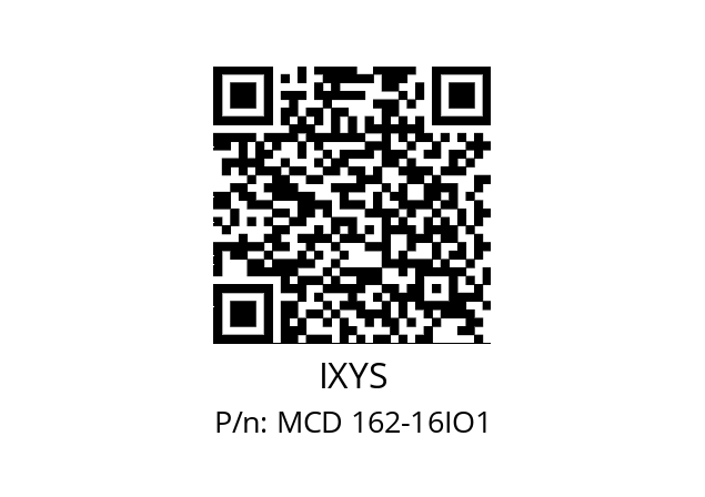   IXYS MCD 162-16IO1