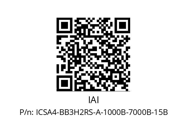   IAI ICSA4-BB3H2RS-A-1000B-7000B-15B