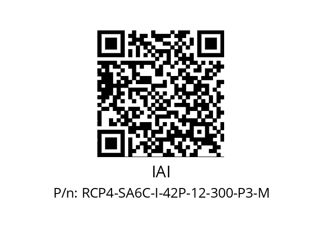   IAI RCP4-SA6C-I-42P-12-300-P3-M