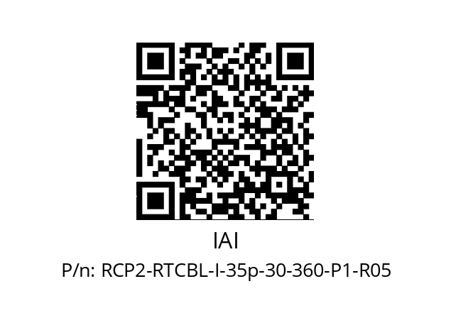   IAI RCP2-RTCBL-I-35p-30-360-P1-R05