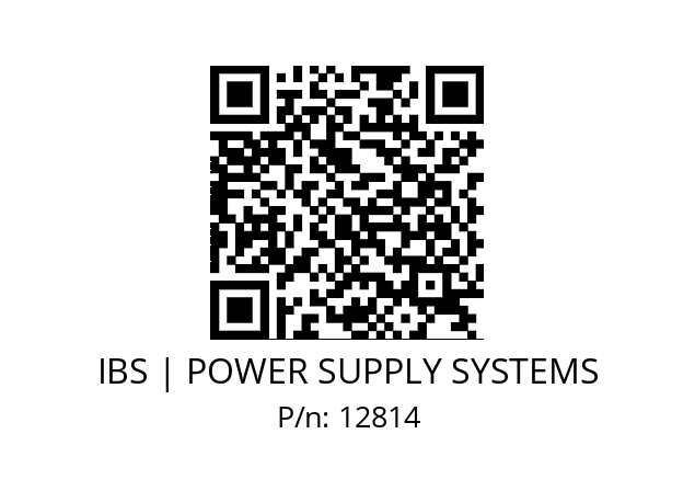   IBS | POWER SUPPLY SYSTEMS 12814