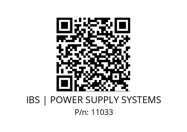   IBS | POWER SUPPLY SYSTEMS 11033