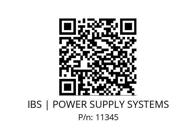   IBS | POWER SUPPLY SYSTEMS 11345