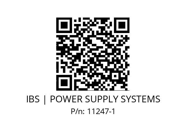   IBS | POWER SUPPLY SYSTEMS 11247-1