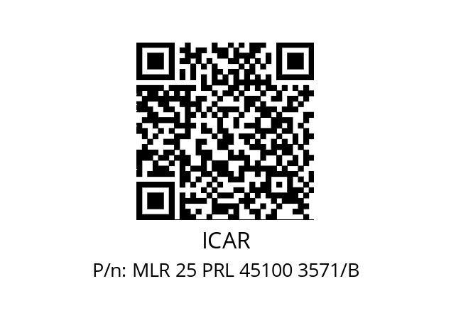   ICAR MLR 25 PRL 45100 3571/B