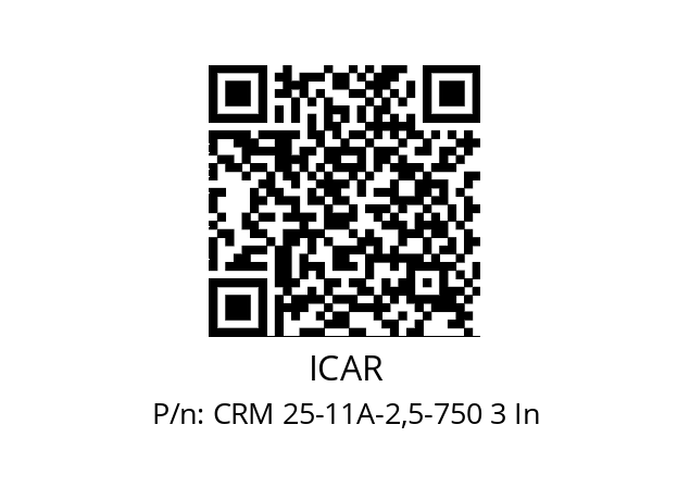   ICAR CRM 25-11A-2,5-750 3 In