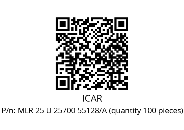   ICAR MLR 25 U 25700 55128/A (quantity 100 pieces)