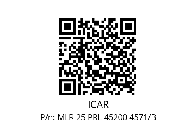   ICAR MLR 25 PRL 45200 4571/B