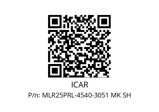   ICAR MLR25PRL-4540-3051 MK SH