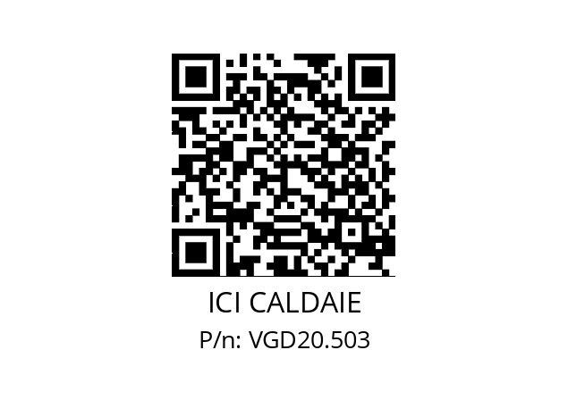   ICI CALDAIE VGD20.503