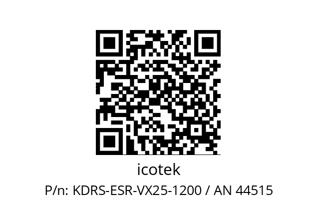   icotek KDRS-ESR-VX25-1200 / AN 44515