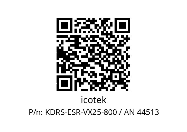   icotek KDRS-ESR-VX25-800 / AN 44513