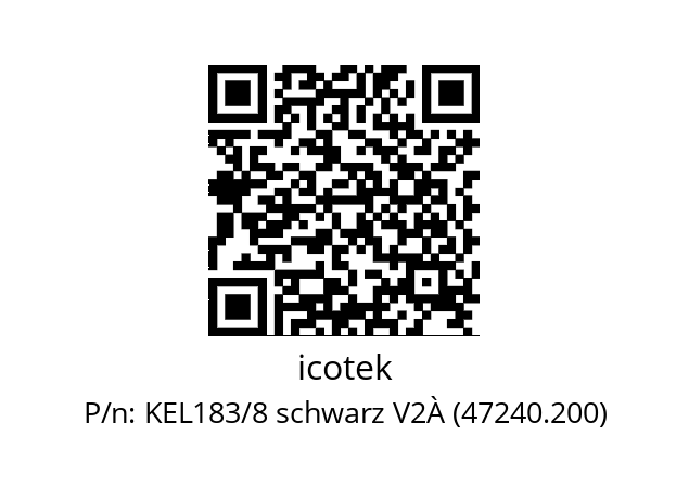   icotek KEL183/8 schwarz V2À (47240.200)