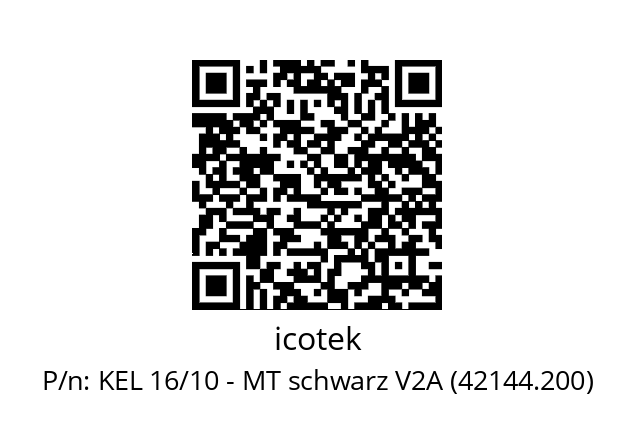   icotek KEL 16/10 - MT schwarz V2A (42144.200)