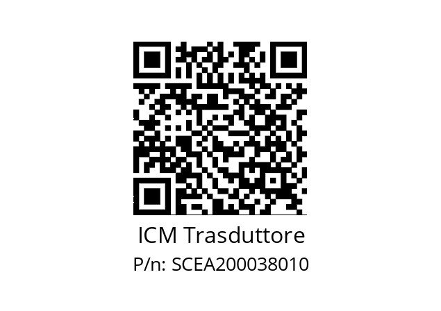   ICM Trasduttore SCEA200038010